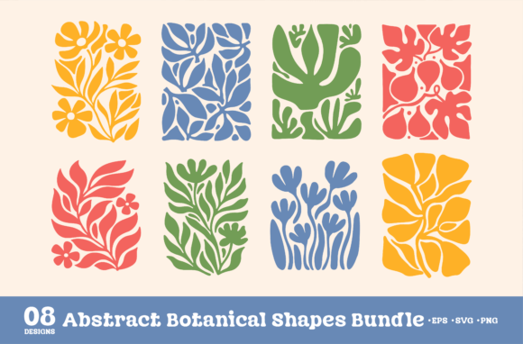 Download Abstract Botanical Shapes SVG Bundle - Svg bundle Collection