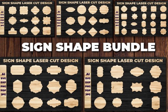 Download Laser Die Cut Sign Shape SVG Bundle - Svg bundle Collection